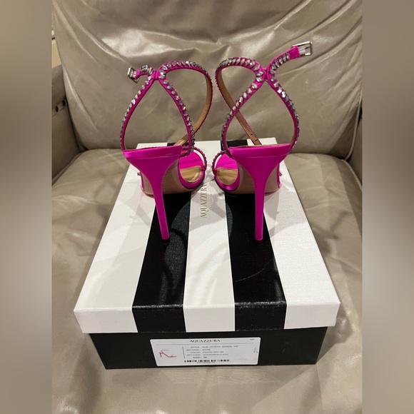 Aquazzura OLIE CRYSTAL SANDAL 105. NIB! - Picture 2 of 5